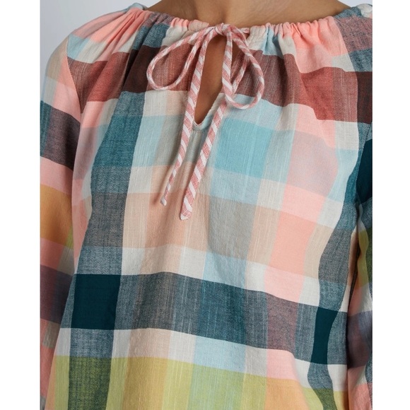 Ace & Jig Cotton Checked Rosa Top in Crown - Picture 5 of 6